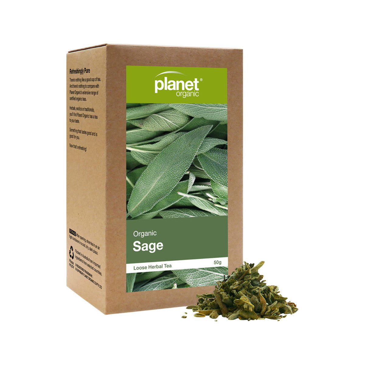 Planet Organic Organic Sage Loose Leaf Tea 50g - Cutprice Online