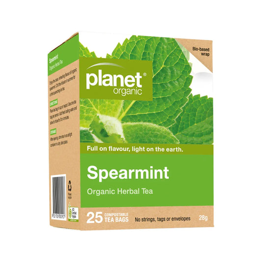 PLANET ORGANIC Herbal Tea Bags Spearmint 25 PLANET ORGANIC