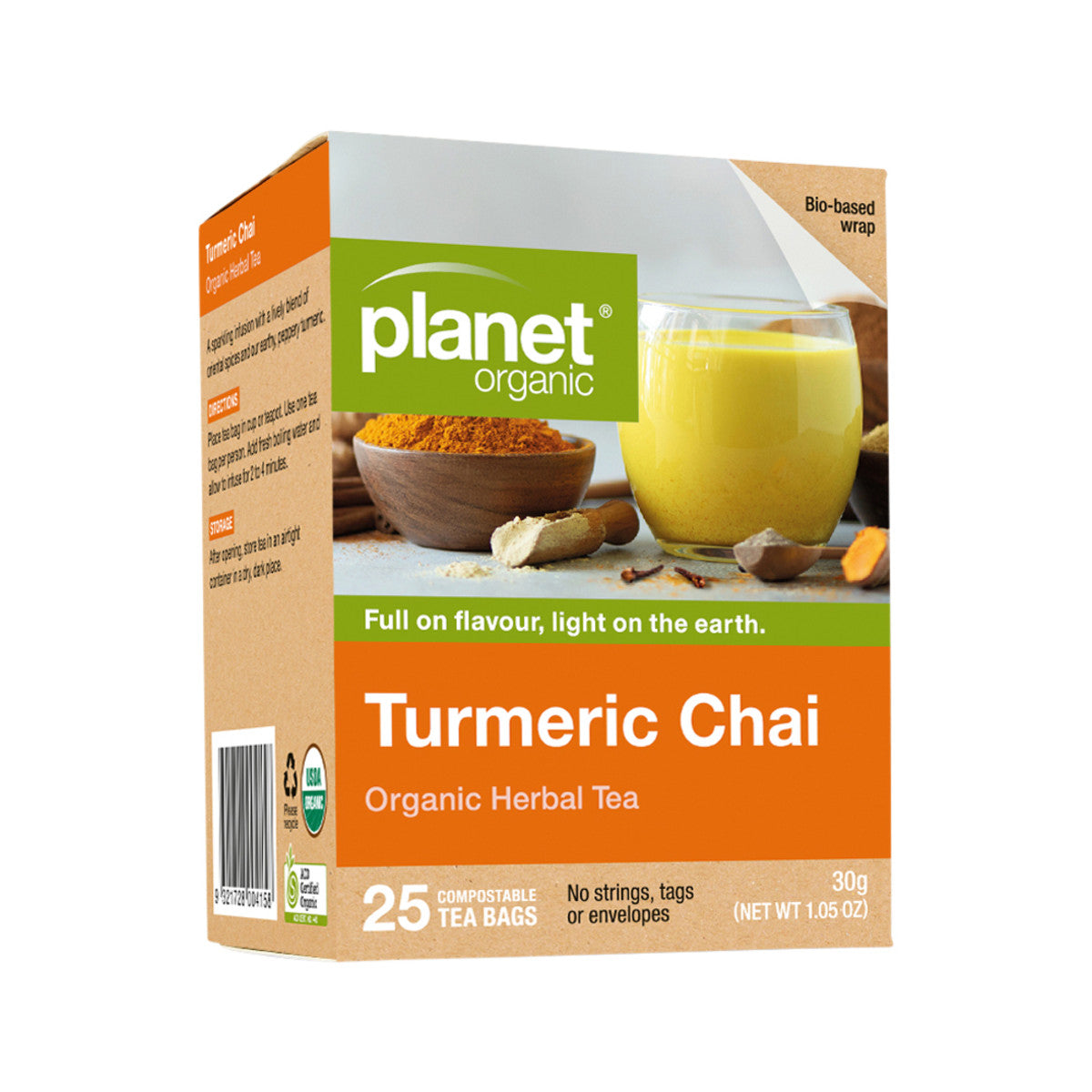 Planet Organic Organic Turmeric Chai Herbal Tea x 25 Tea Bags - Cutprice Online