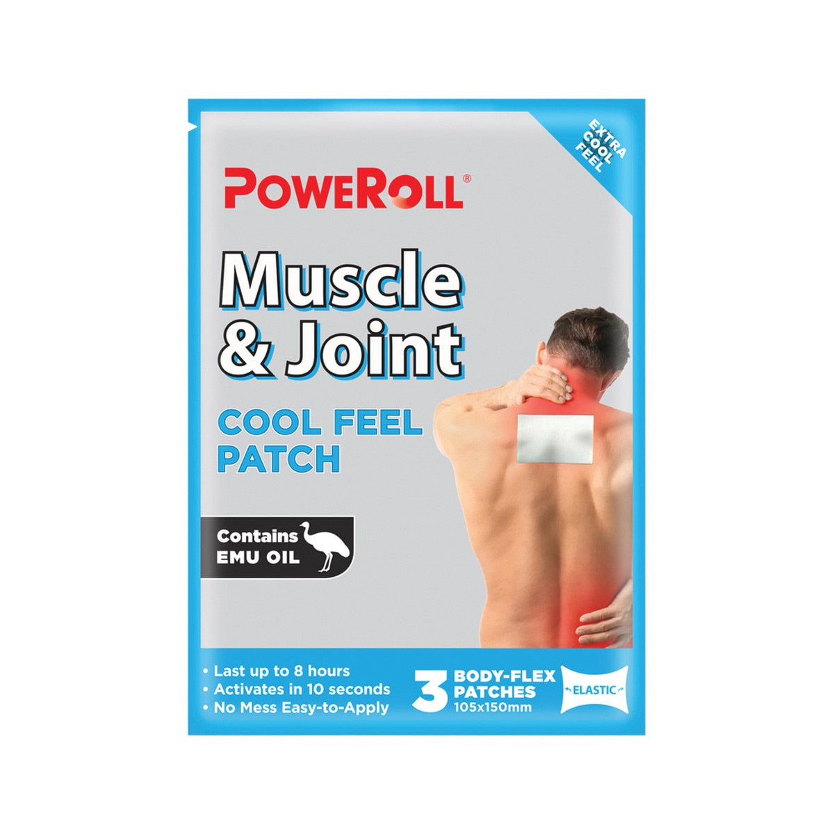PoweRoll Muscle & Joint Cool Feel Patch x 3 Pack - Cutprice Online