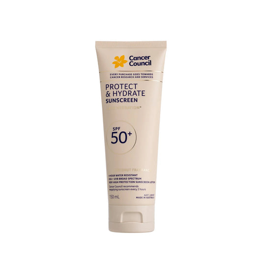 Cancer Council Protect & Hydrate Sunscreen Coconut Fragrance SPF50+ 150ml
