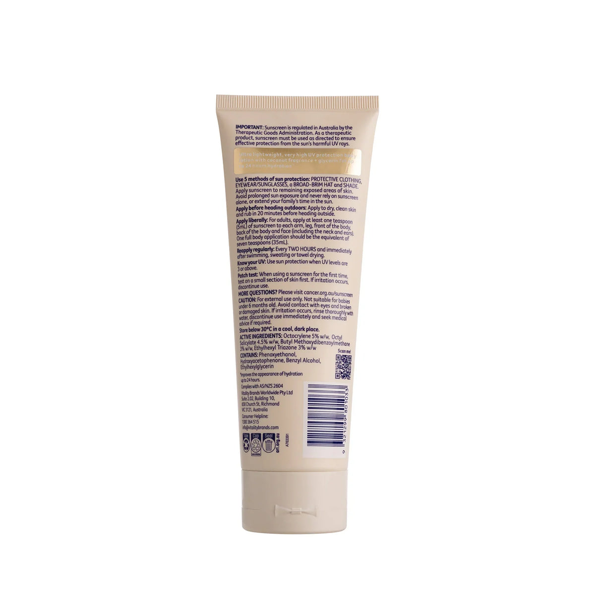 Cancer Council Protect & Hydrate Sunscreen Coconut Fragrance SPF50+ 150ml