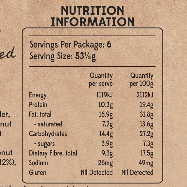 COASTAL CRUNCH Protein Crunch Granola Cacao, Hazelnut & Chia 320g Coastal Crunch