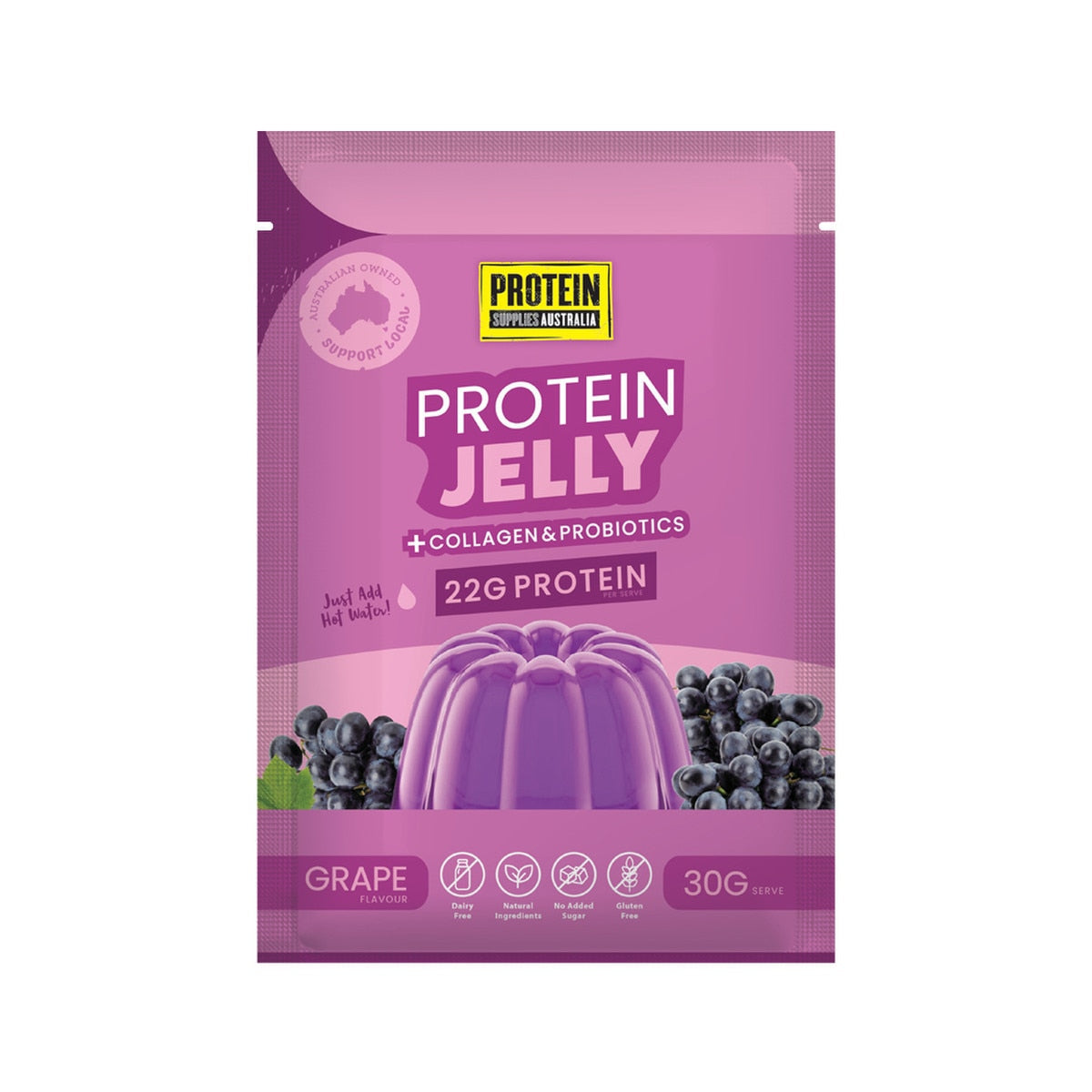 Protein Supplies Australia Protein Jelly Grape 30g X 12 - Cutprice Online