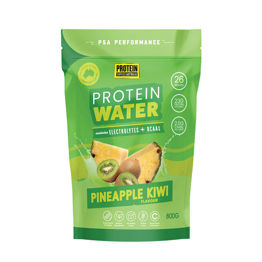 Protein Supplies Australia Protein Water (contains Electrolytes + BCAAs) Pineapple Kiwi 800g - Cutprice Online