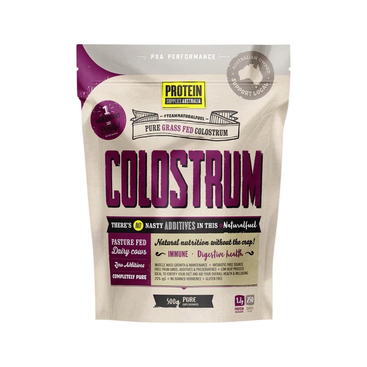 Protein Supplies Australia (Performance) Colostrum Pure 500g - Cutprice Online