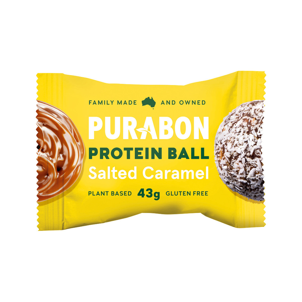 Purabon Protein Balls Salted Caramel 43g(Pack of 12) - Cutprice Online