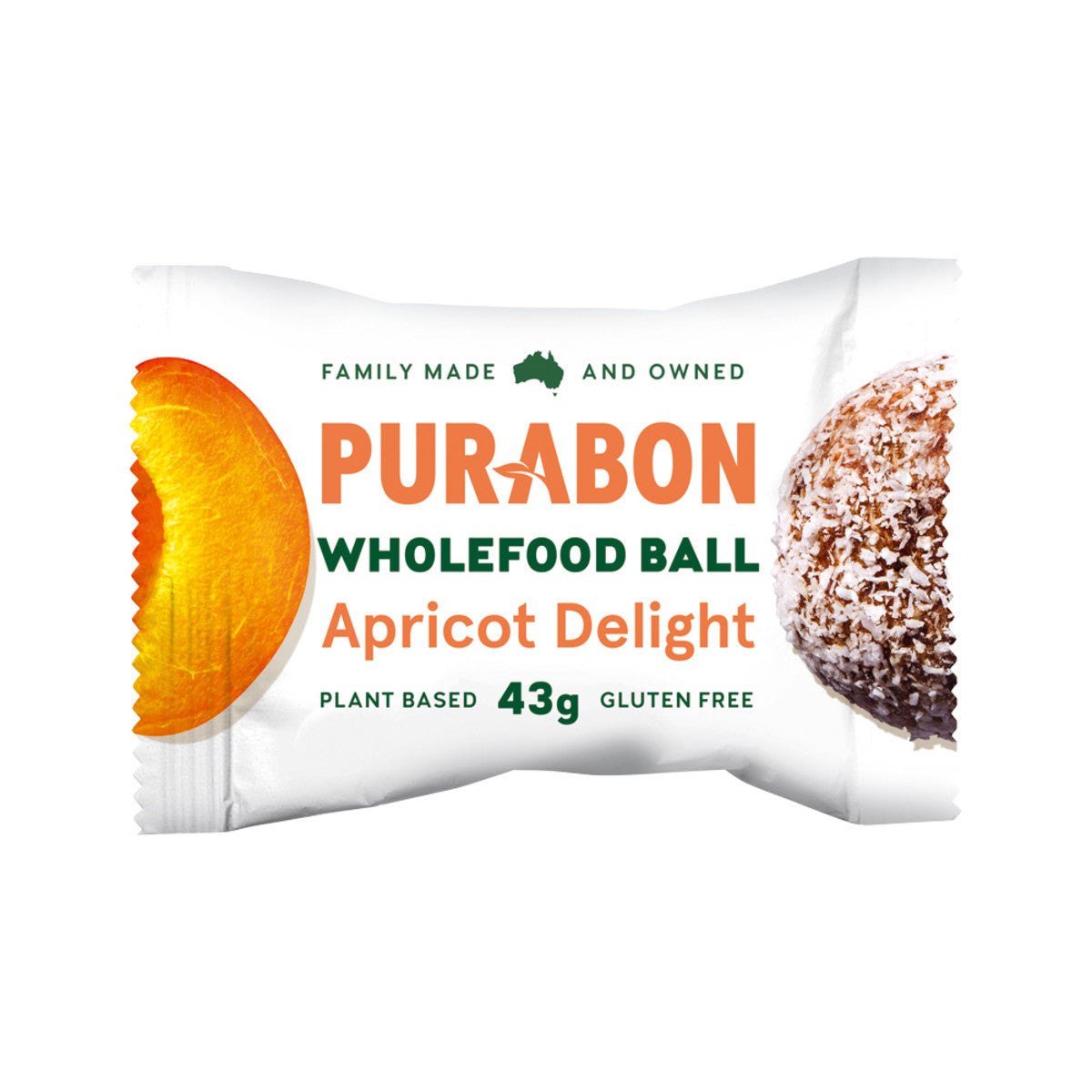 Purabon Wholefood Balls Apricot Delight 43g(Pack of 12) - Cutprice Online