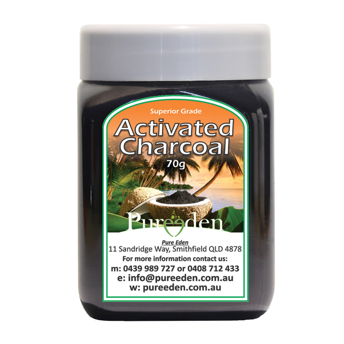 Pure Eden Activated Charcoal 70g - Cutprice Online