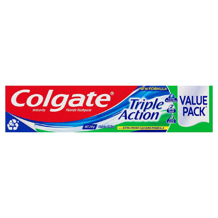 Colgate Toothpaste Triple Action 210g - Cutprice Online