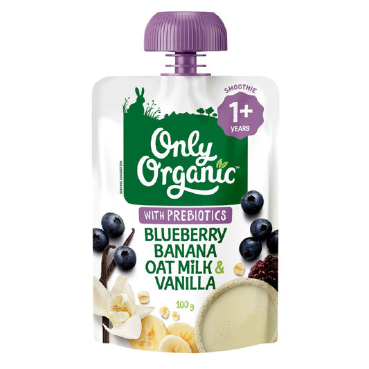 Only Organic Blueberry Banana Oat Milk & Vanilla 1+ Years Pack of 6