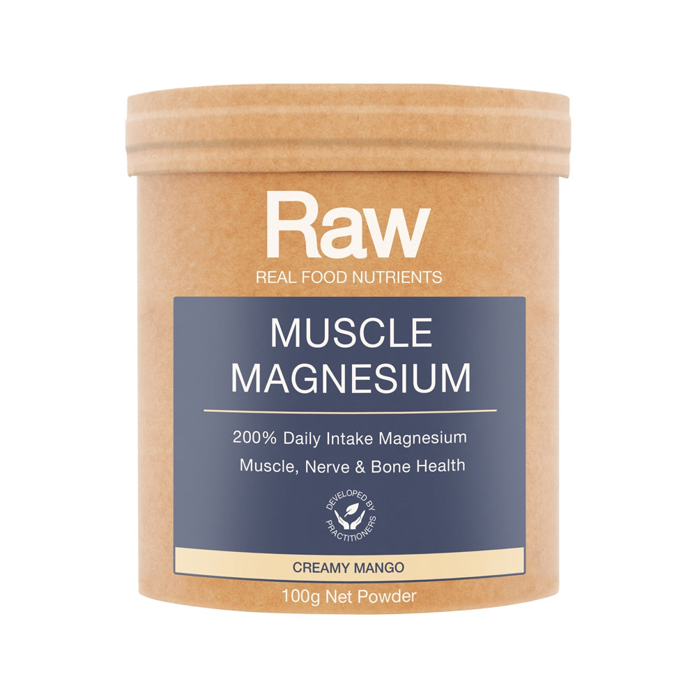 Raw Real Food Nutrients Muscle Magnesium Creamy Mango 100g
