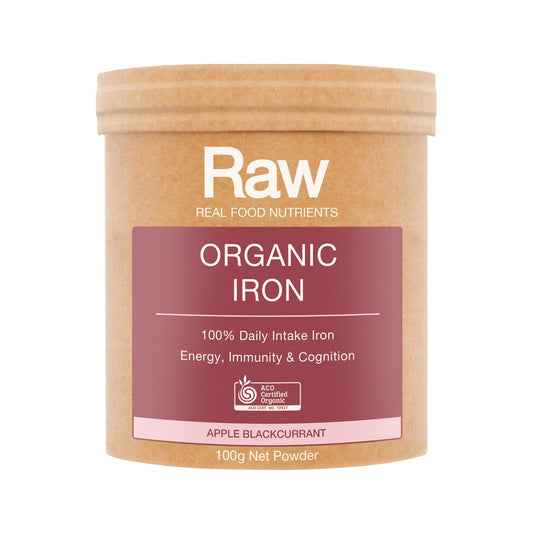 Raw Real Food Nutrients Organic Iron Apple Blackcurrant 100g