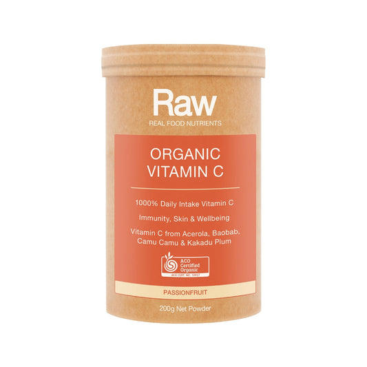 Raw Real Food Nutrients Organic Vitamin C Passionfruit 200g