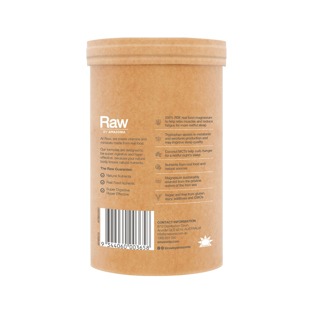 Raw Real Food Nutrients Sleep Magnesium Dreamy Vanilla 200g