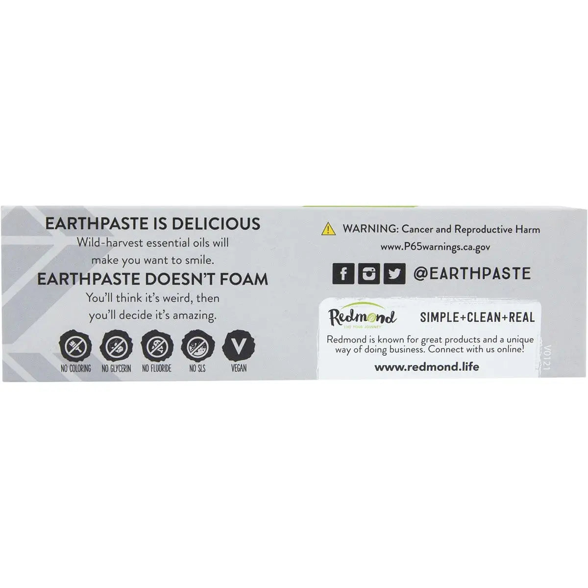 Redmond Earthpaste Toothpaste with Silver Spearmint 113g REDMOND