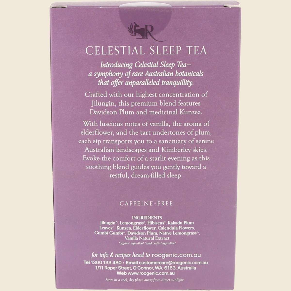 Roogenic Australian Wellness Celestial Sleep Tea X 18 Tea Bags
