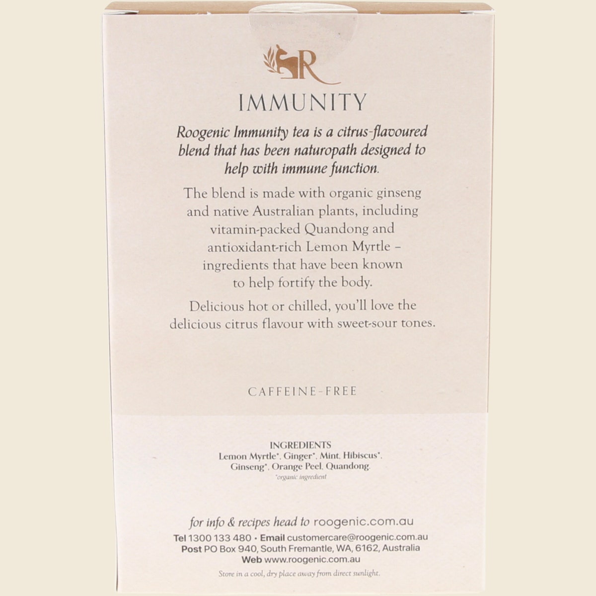 Roogenic Australia Immunity (Native Plant Tea Elixir) x 18 Tea Bags