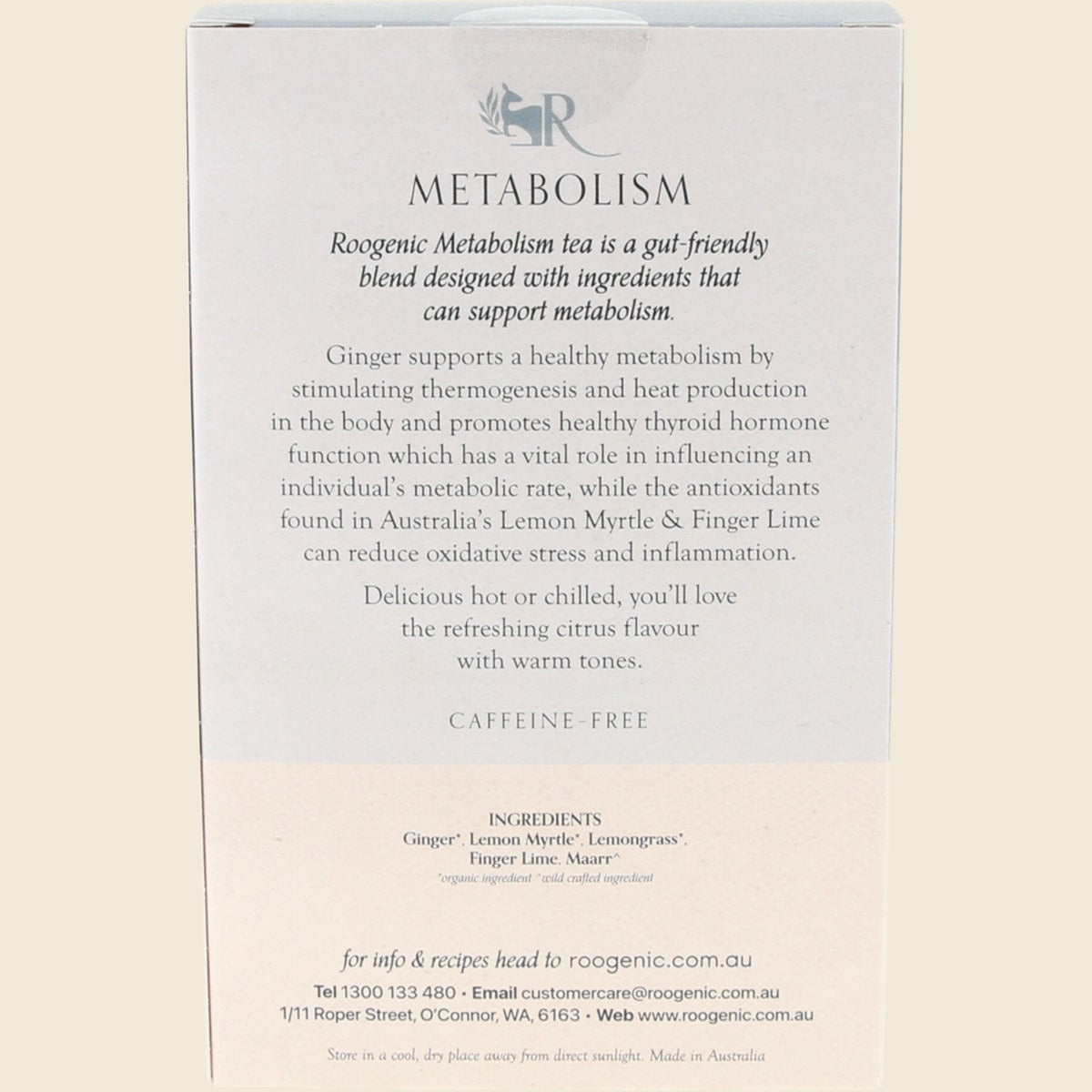Roogenic Australia Metabolism (Native Plant Tea Elixir) x 18 Tea Bags