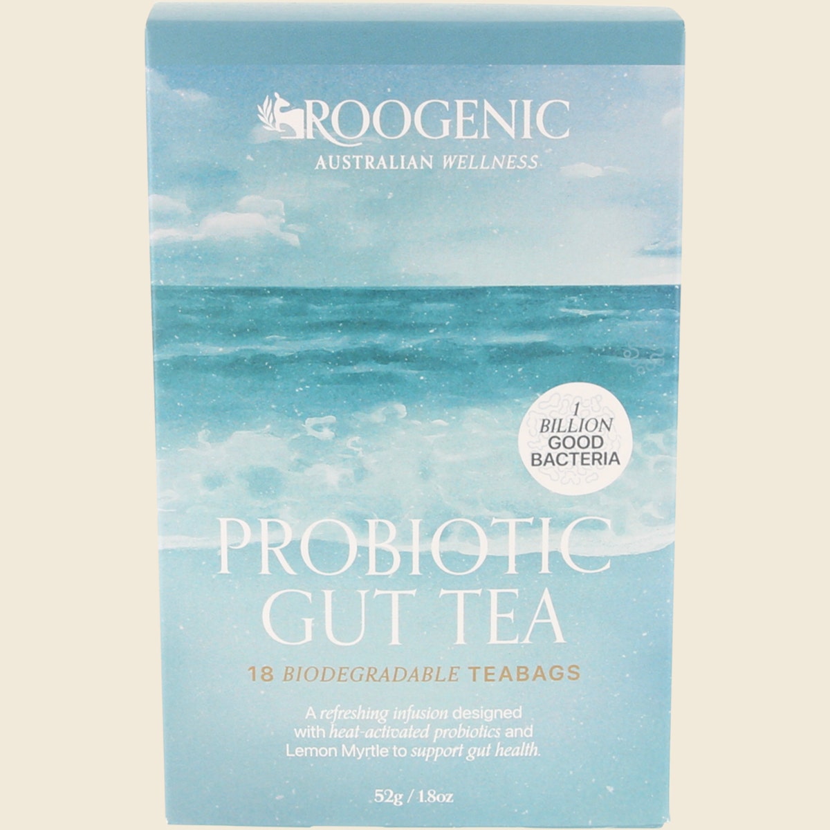 Roogenic Australian Wellness Probiotic Gut Tea X 18 Tea Bags