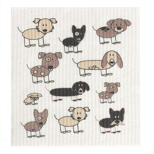 RETROKITCHEN 100% Biodegradable Dishcloth Dogs 1 - Cutprice Online