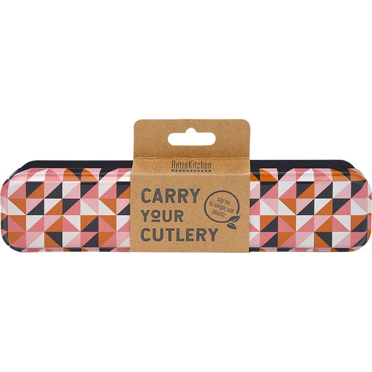 RetroKitchen Geometric Stainless Steel Cutlery Set - Cutprice Online