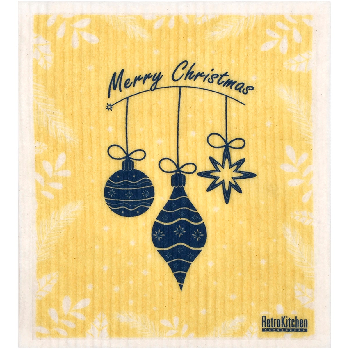 RETROKITCHEN 100% Compostable Sponge Cloth Christmas Baubles 1 - Cutprice Online