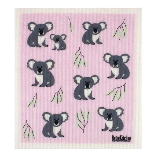 RETROKITCHEN 100% Biodegradable Dishcloth Koalas 1 RETROKITCHEN