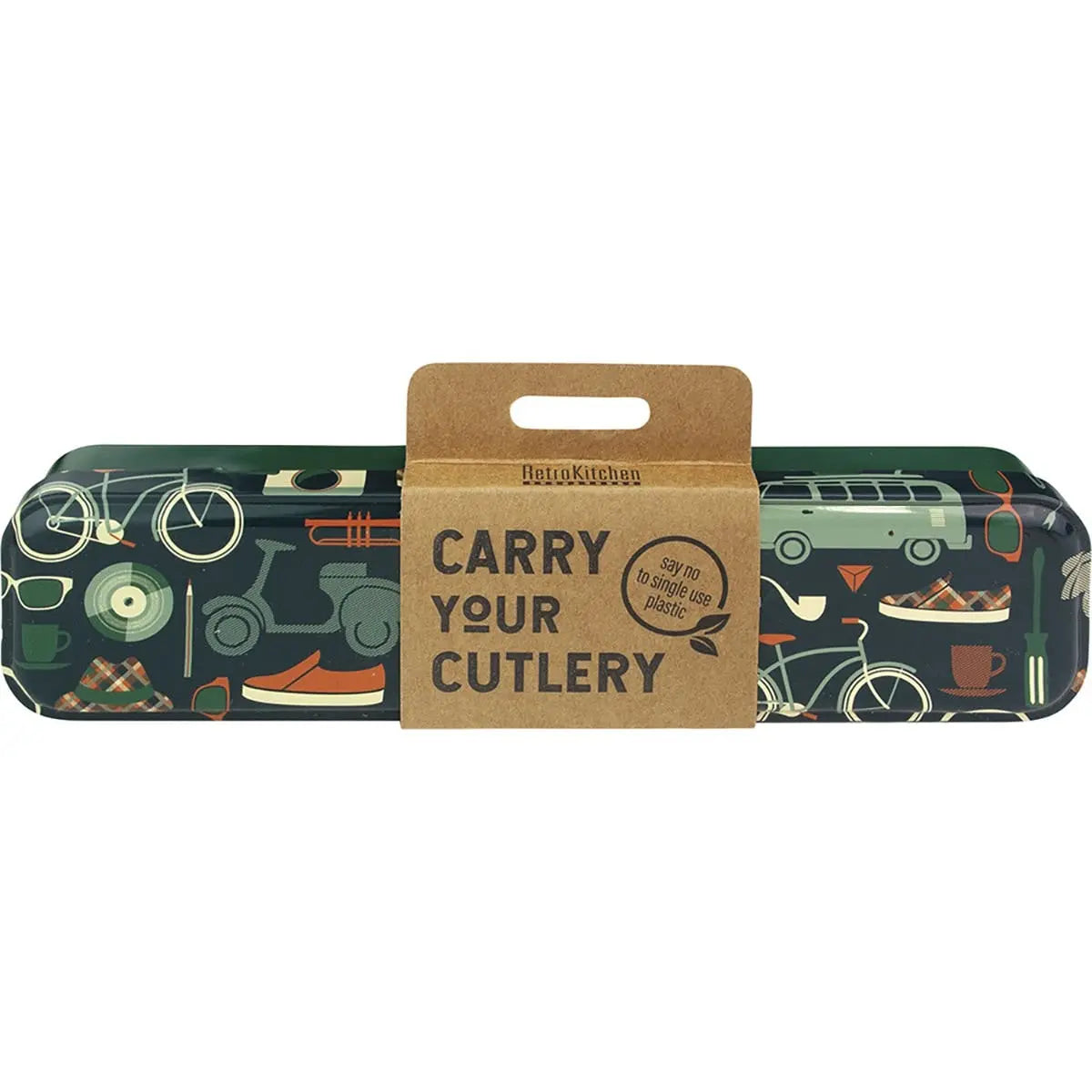 RETROKITCHEN Carry Your Cutlery - Retro Man Stainless Steel Cutlery Set 1 RETROKITCHEN