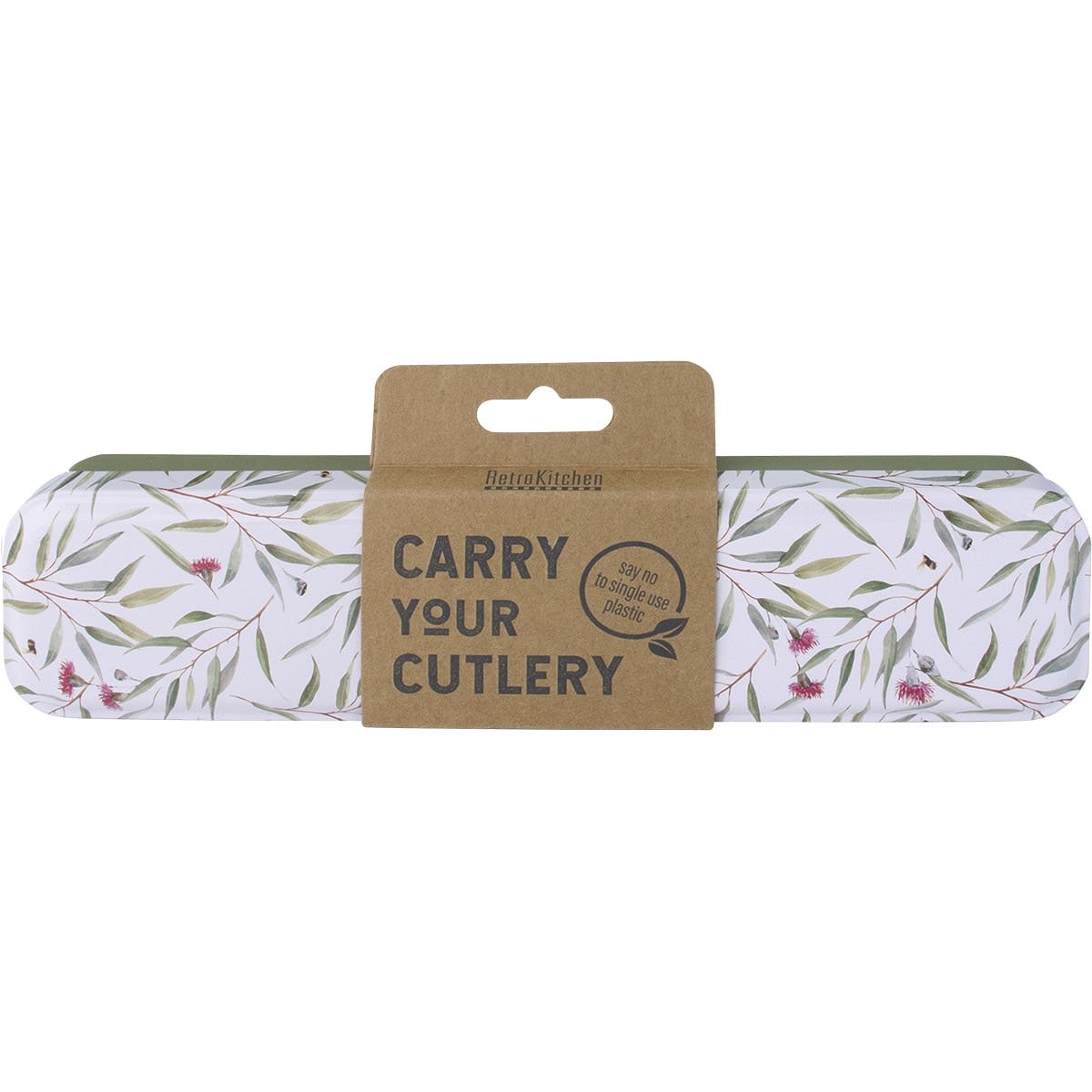 RetroKitchen Carry Your Cutlery Eucalyptus Stainless Steel Cutlery Set - Cutprice Online