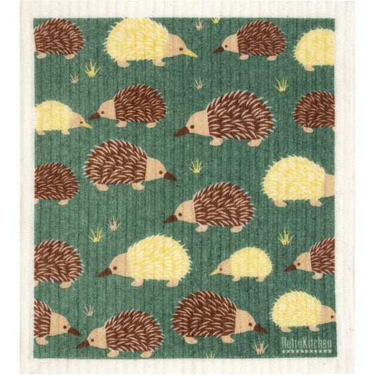 RetroKitchen 100% Compostable Sponge Cloth Echidnas - Cutprice Online