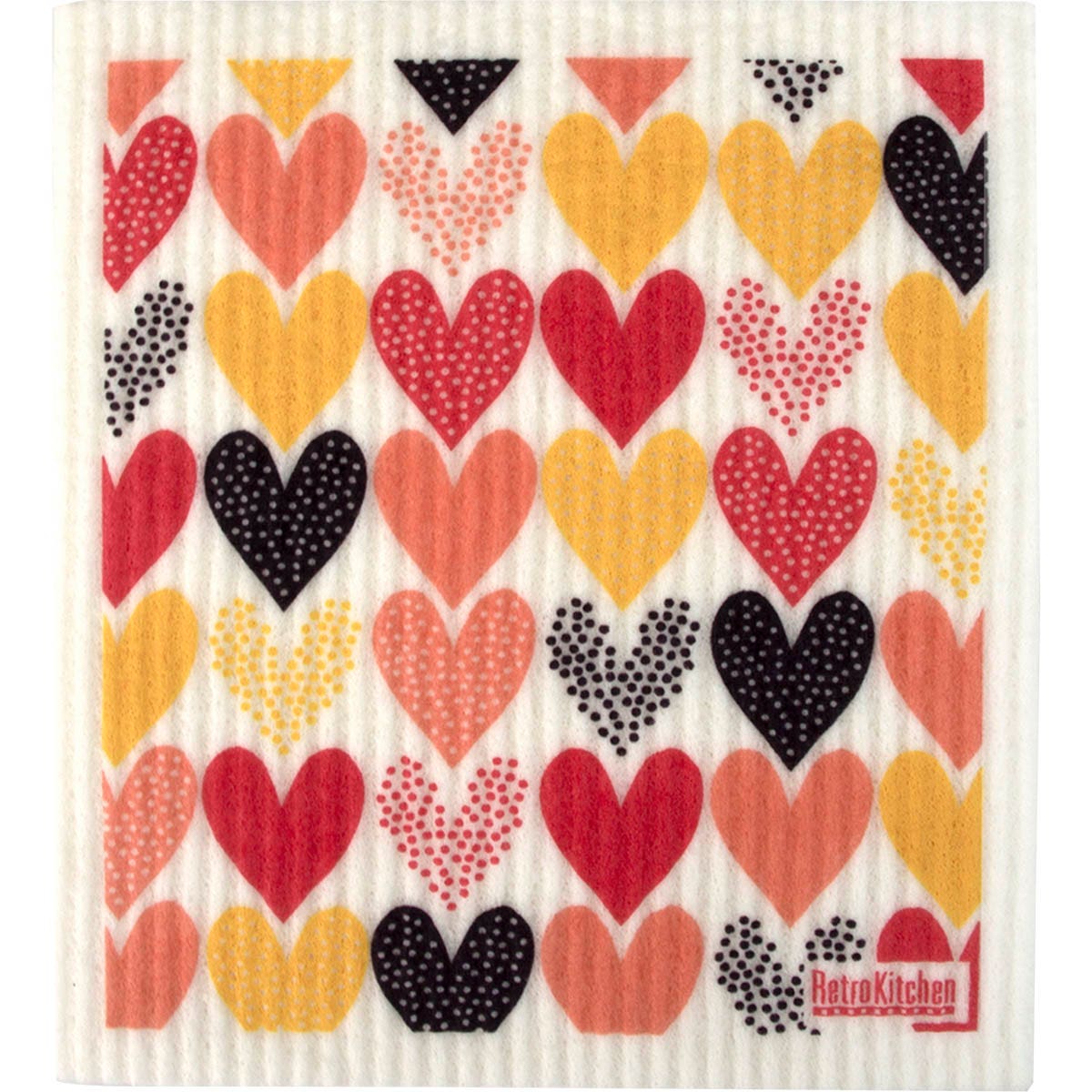 RetroKitchen 100% Compostable Sponge Cloth Heart - Cutprice Online