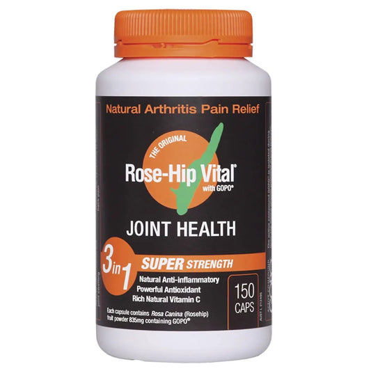 ROSE-HIP VITAL Arthritis Pain Relief Super Strength Capsules 150 ROSE-HIP