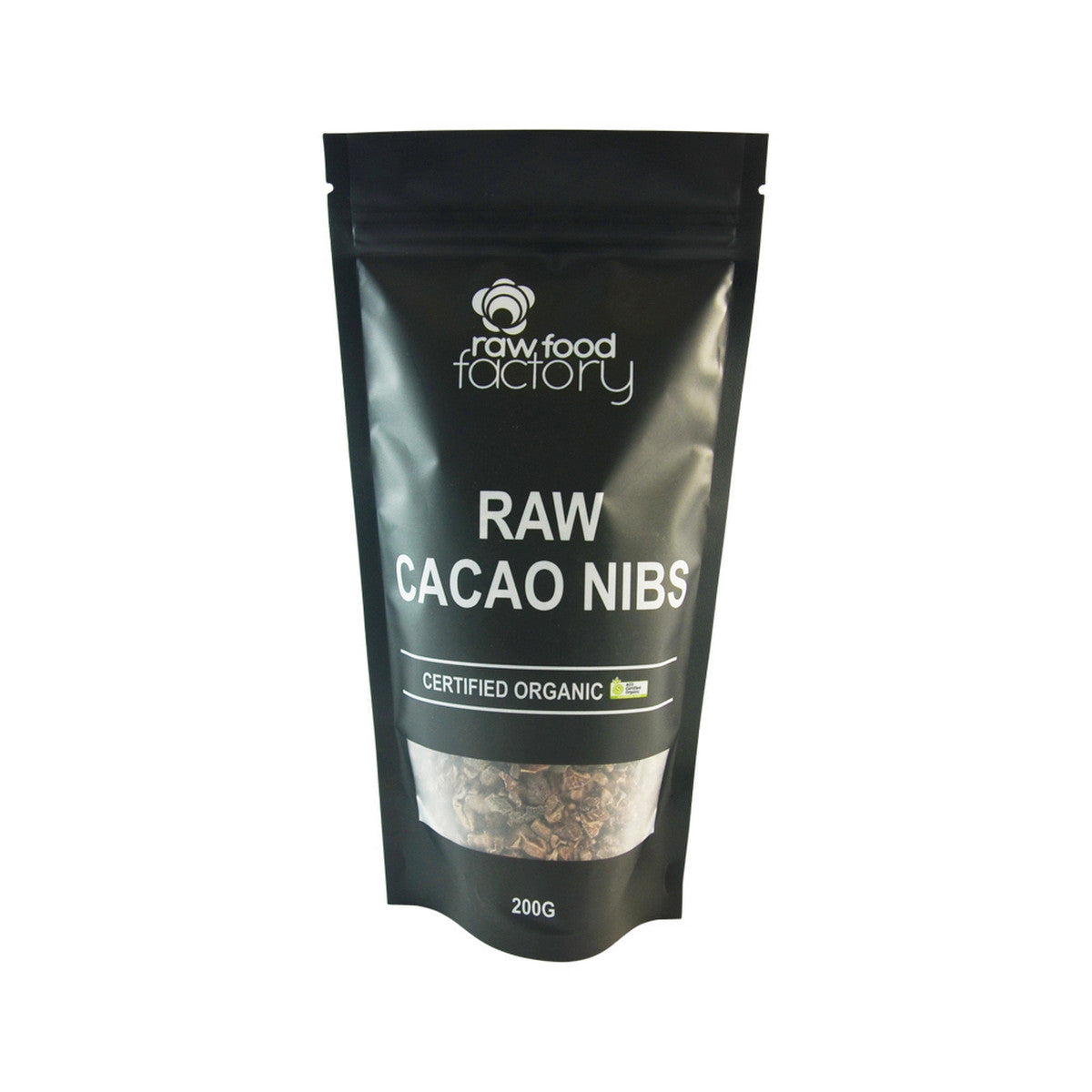 Raw Food Factory Organic Raw Cacao Nibs 200g - Cutprice Online