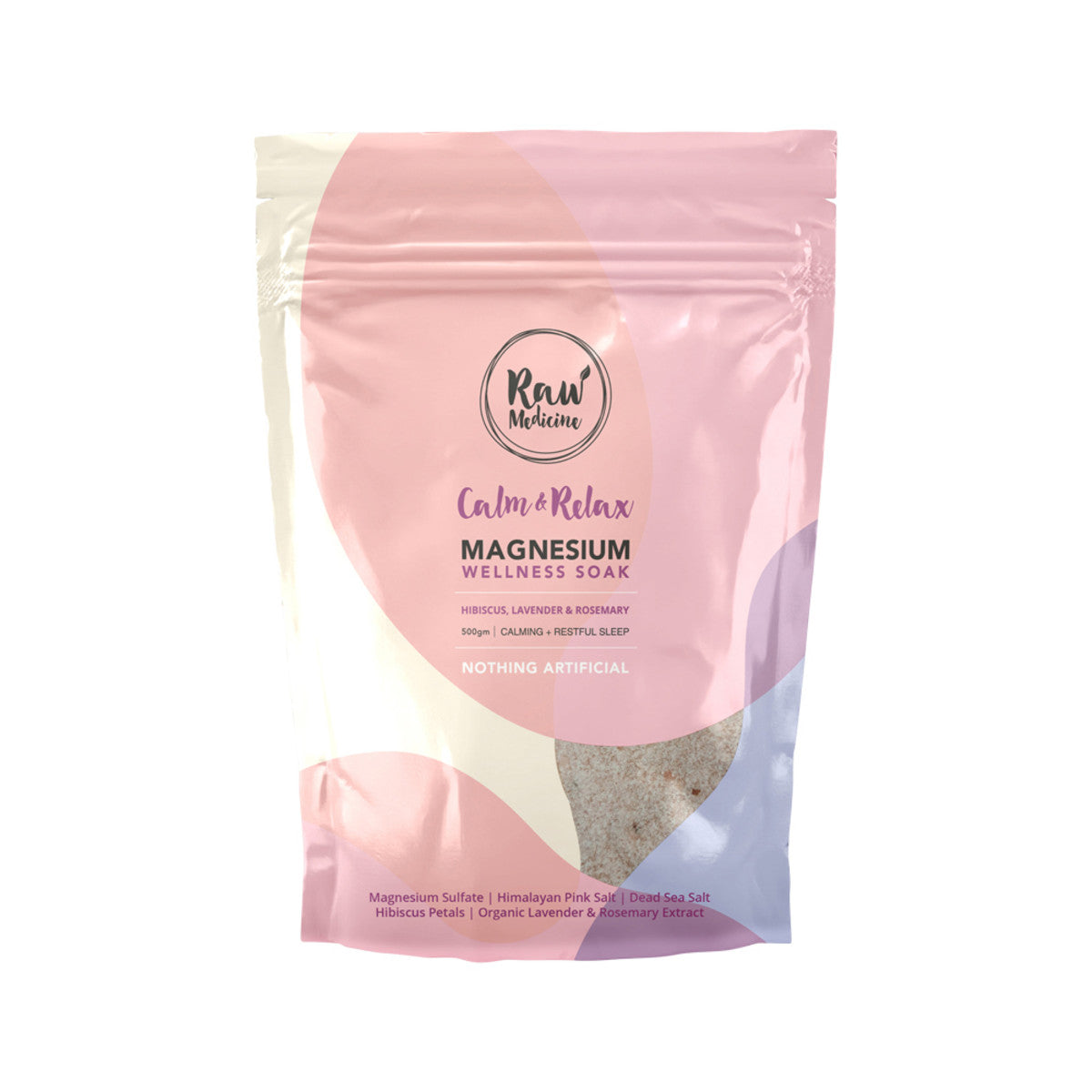 Raw Medicine Magnesium Wellness Soak Calm & Relax (Calming + Restful Sleep) 500g - Cutprice Online