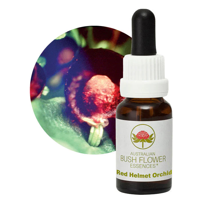 Australian Bush Flower Essences Red Helmet Orchid 15ml - Cutprice Online