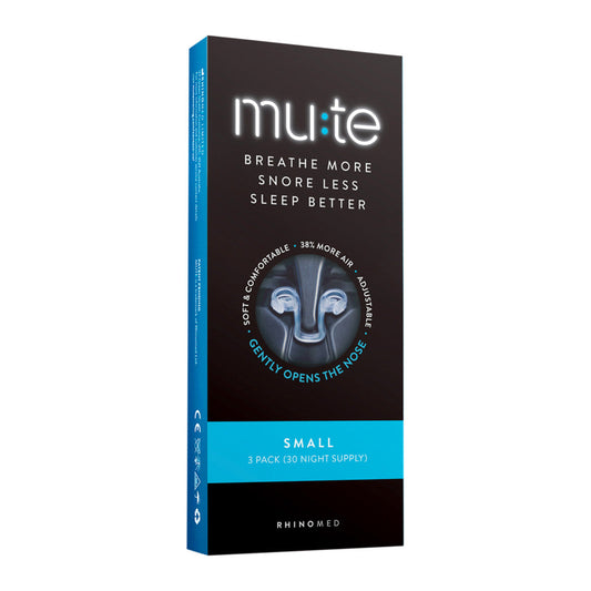 Rhinomed Mute (Breathe More, Snore Less, Sleep Better) Small x 3 Pack (30 night supply) - Cutprice Online