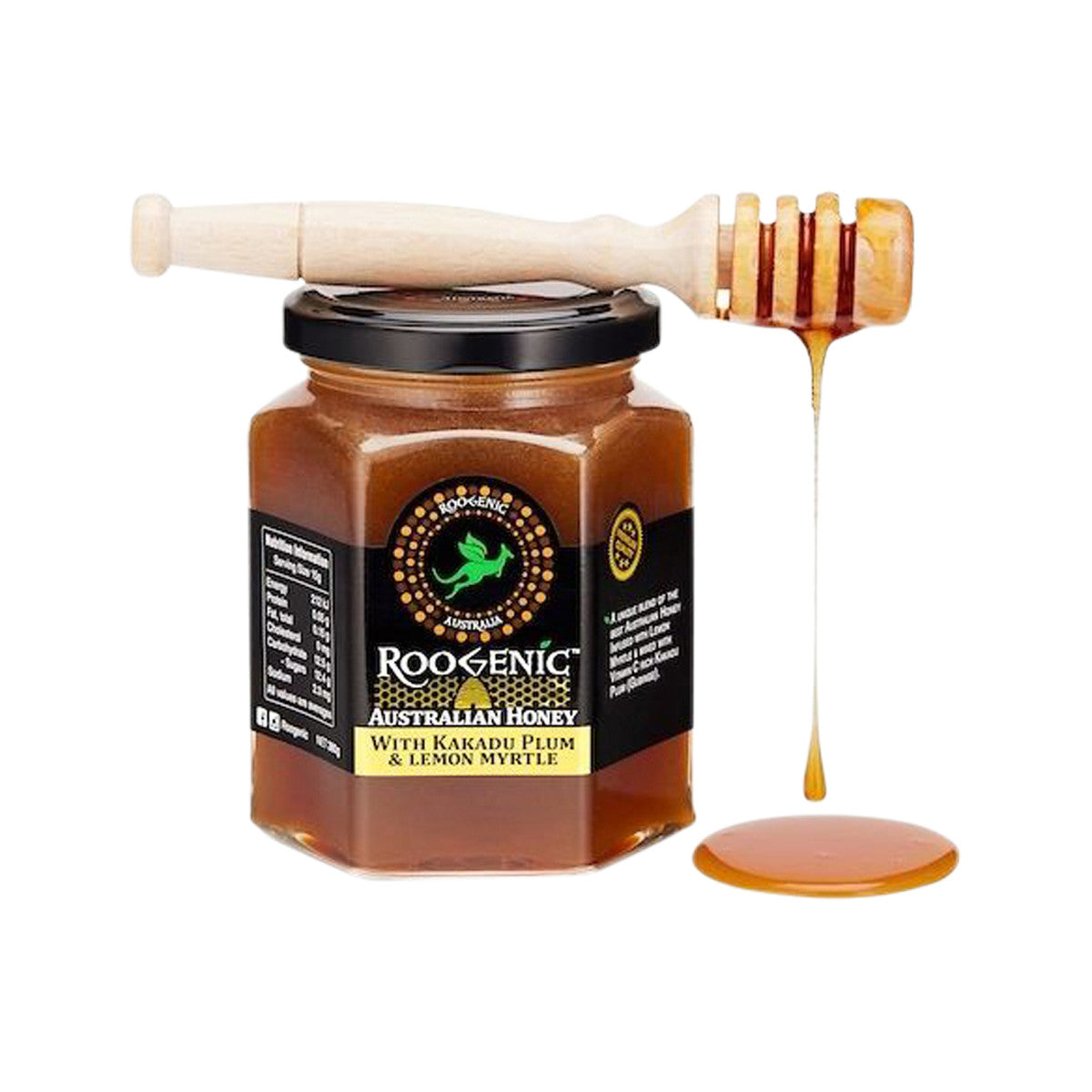Roogenic Australia Australian Honey with Kakadu Plum & Lemon Myrtle 380g - Cutprice Online