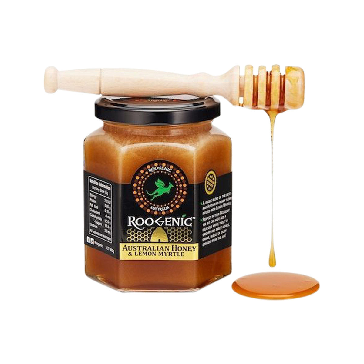 Roogenic Australian Honey & Lemon Myrtle 380g - Cutprice Online