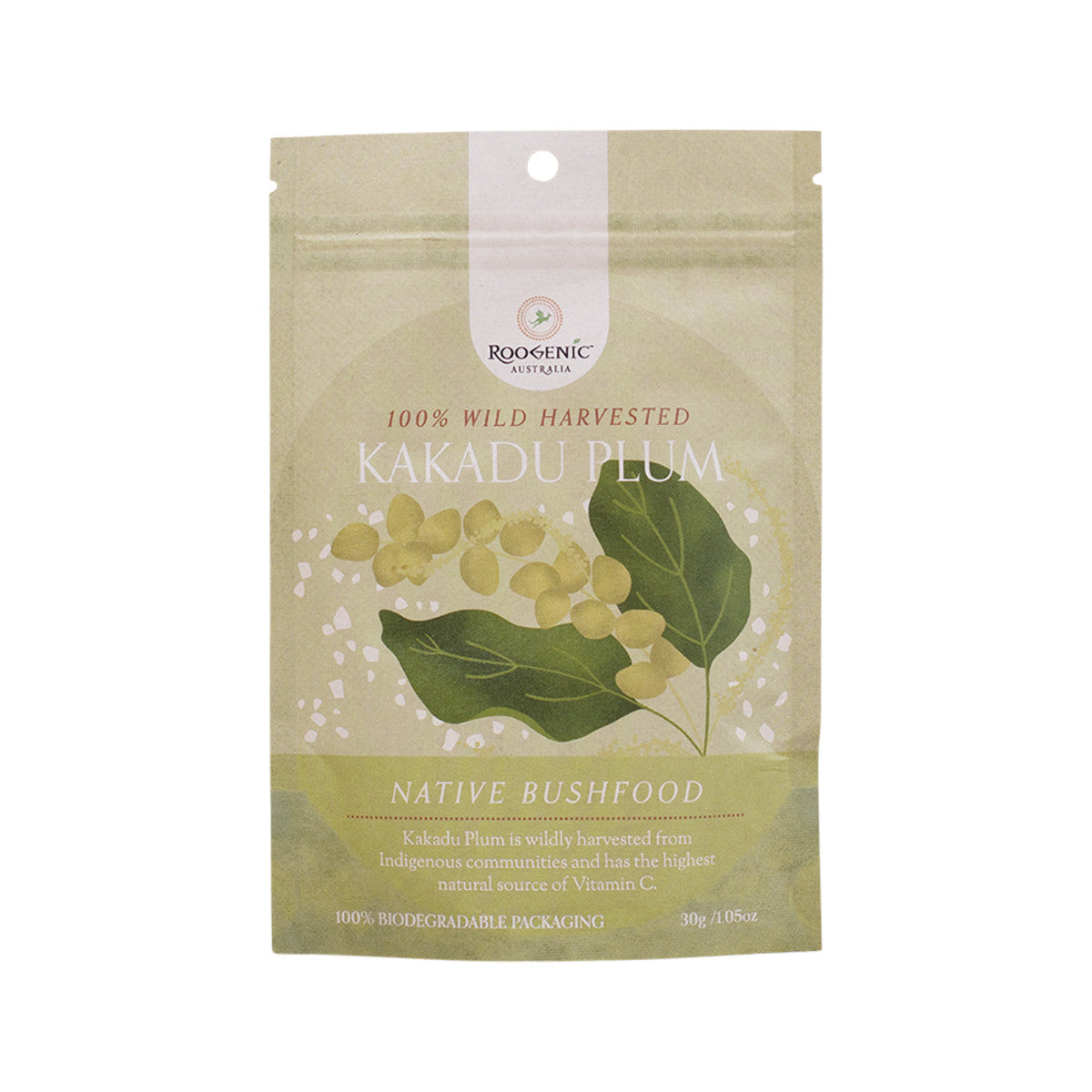 Roogenic Australia Native Bushfood 100% Wild Harvested Kakadu Plum 30g - Cutprice Online