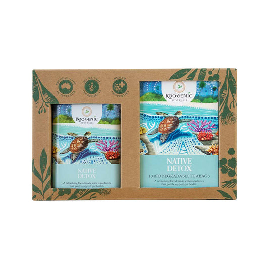 Roogenic Australia Gift Box Detox x 18 Tea Bags with Detox Tin - Cutprice Online