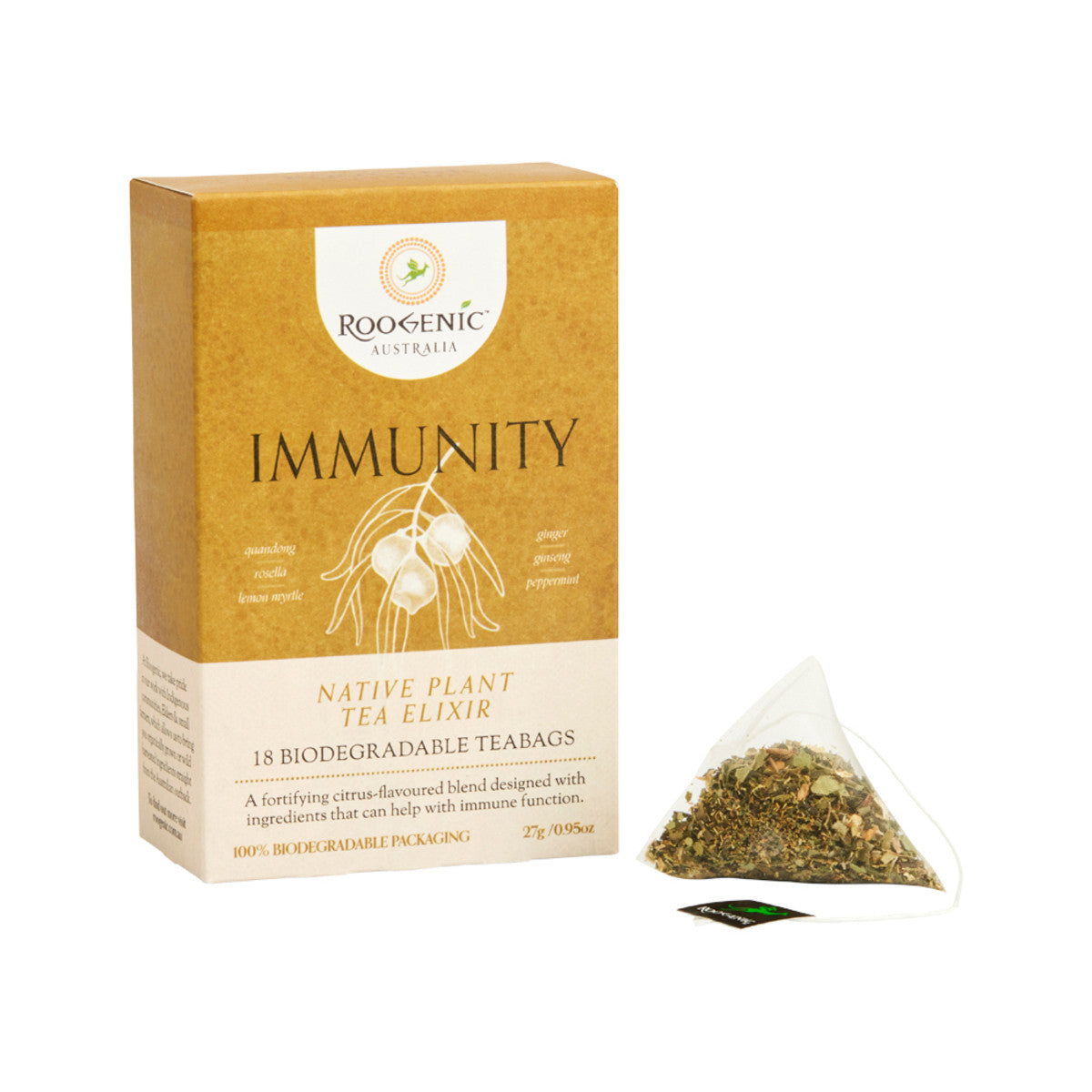 Roogenic Australia Immunity (Native Plant Tea Elixir) x 18 Tea Bags - Cutprice Online