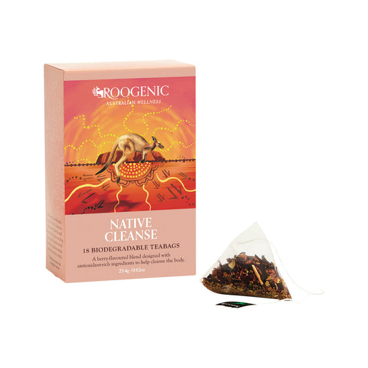 Roogenic Australia Native Cleanse 18 Tea Bags - Cutprice Online