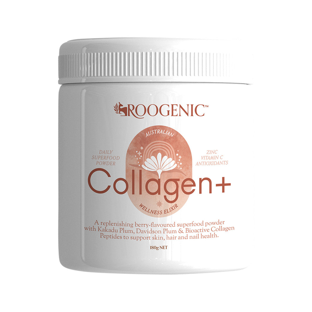 Roogenic Australian Wellness Elixir Daily Superfood Powder Collagen+ 180g - Cutprice Online