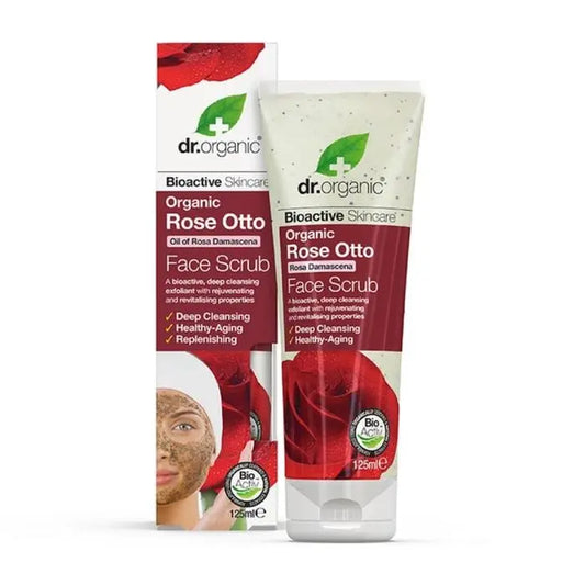 DR ORGANIC Face Scrub Organic Rose Otto 125ml DR ORGANIC