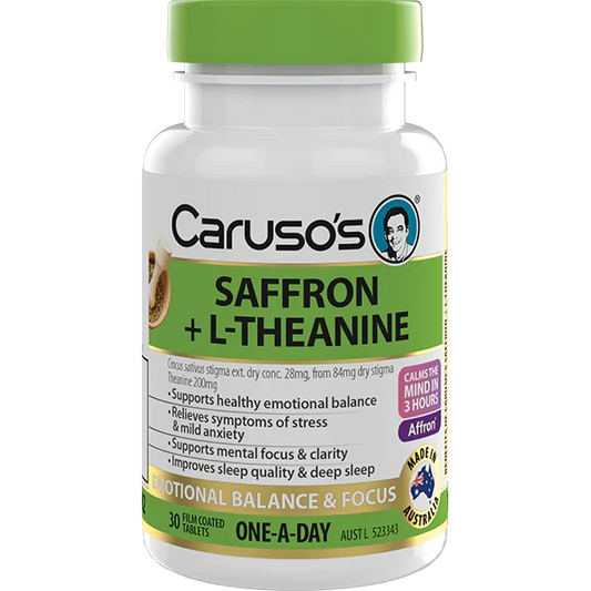 Caruso's Saffron + L-Theanine 30 Tabs