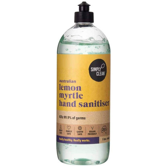 Simply Clean Lemon Myrtle Hand Sanitiser 1L - Cutprice Online