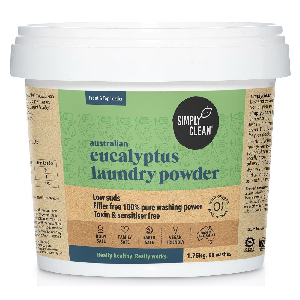 Simply Clean Eucalyptus Laundry Powder 1.75kg - Cutprice Online