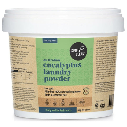 Simply Clean Eucalyptus Laundry Powder 4kg - Cutprice Online