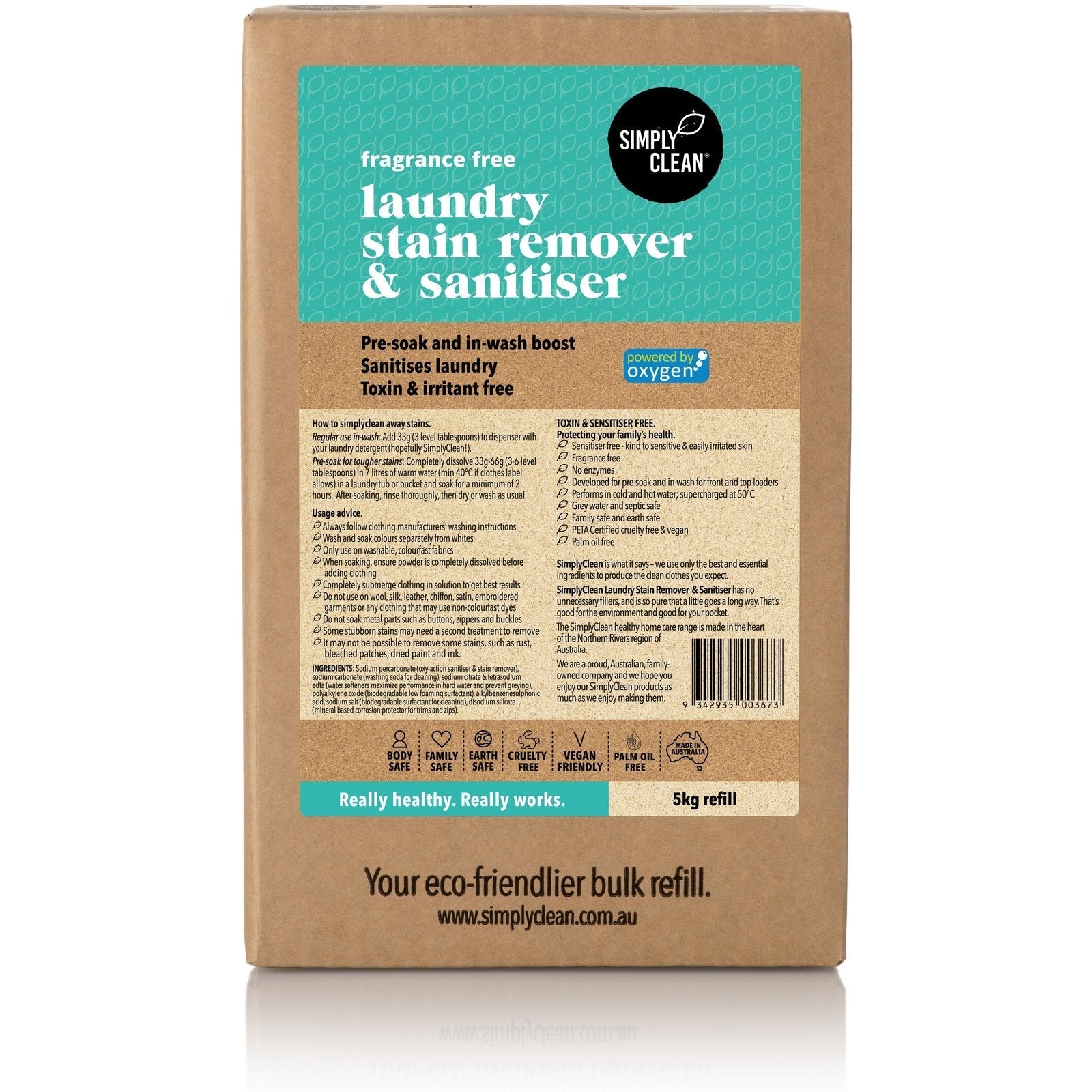 Simply Clean FF Laundry Stain Remover 5kg Box